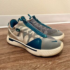 Nike PG 4 Grey/Teal Men’s 11 Basketball Shoes